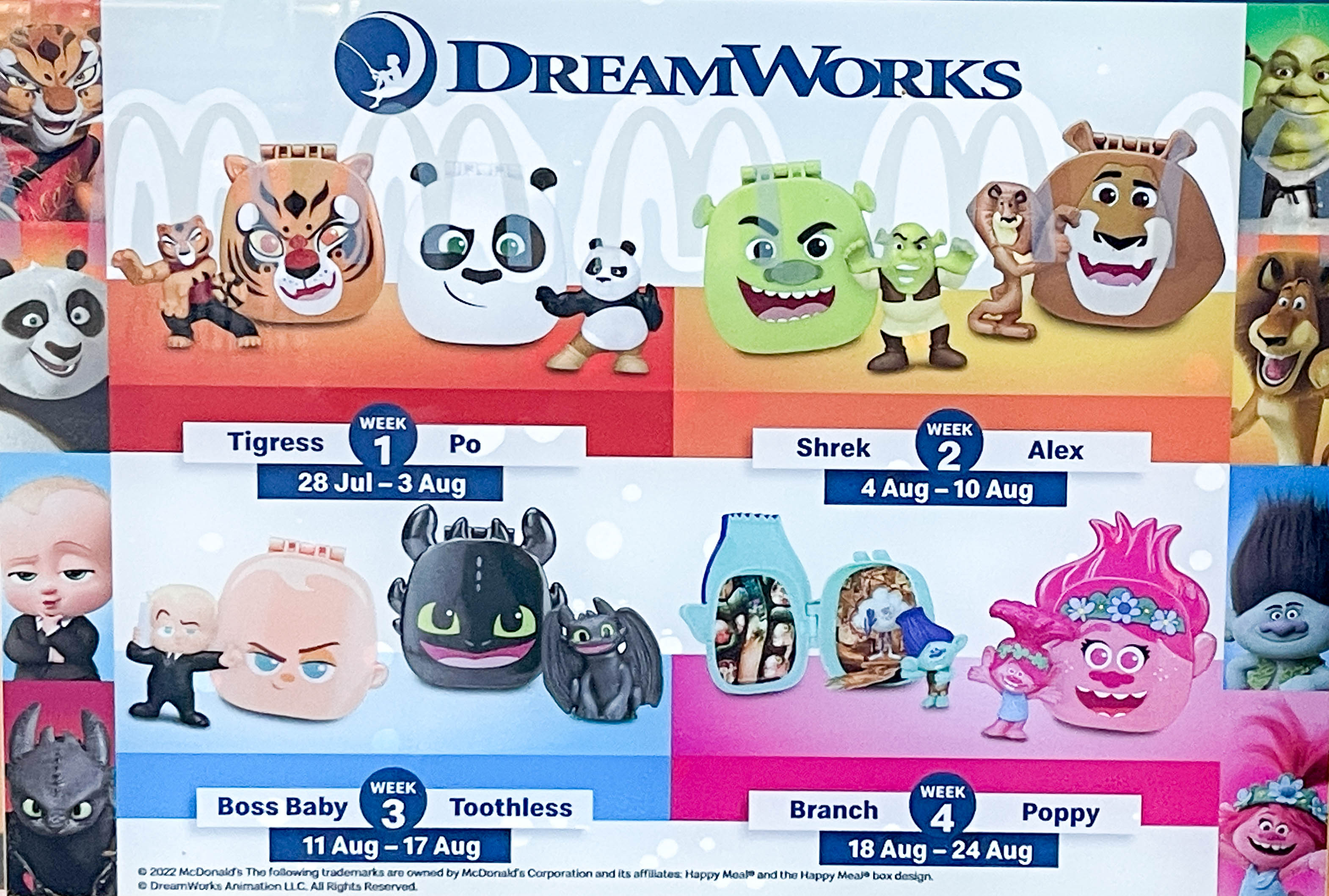 McDonald's Happy Meal Toy August 2022 Dreamworks